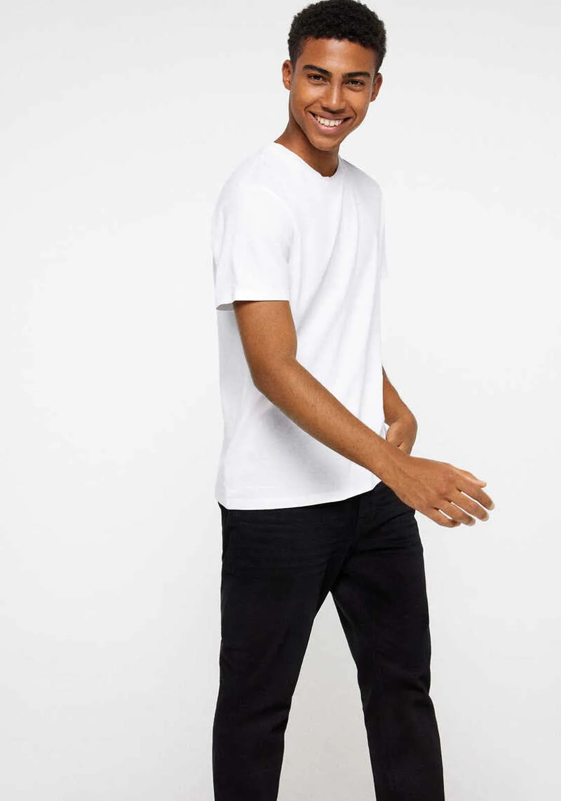 Washed black regular fit jeans - Black