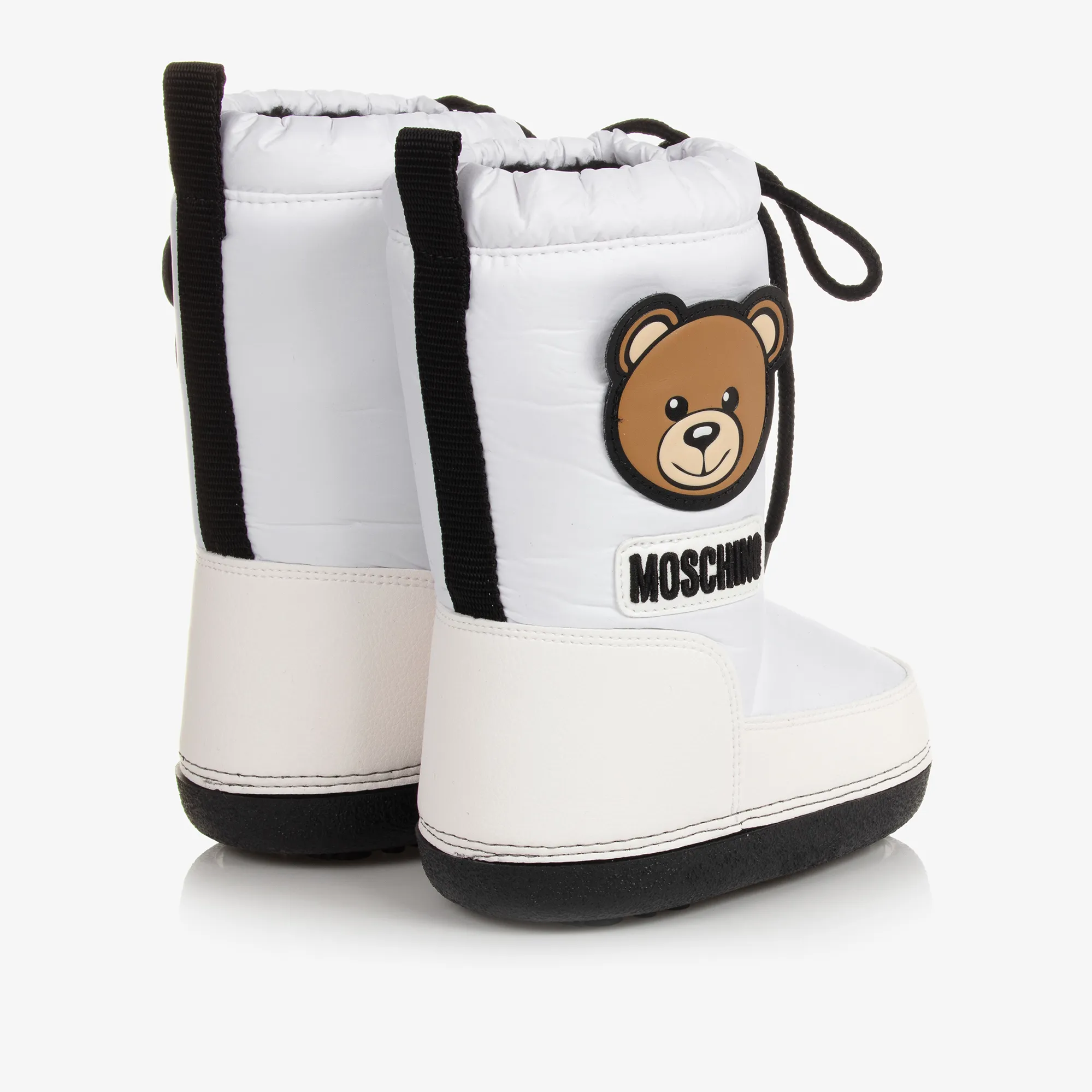 White Teddy Bear Snow Boots