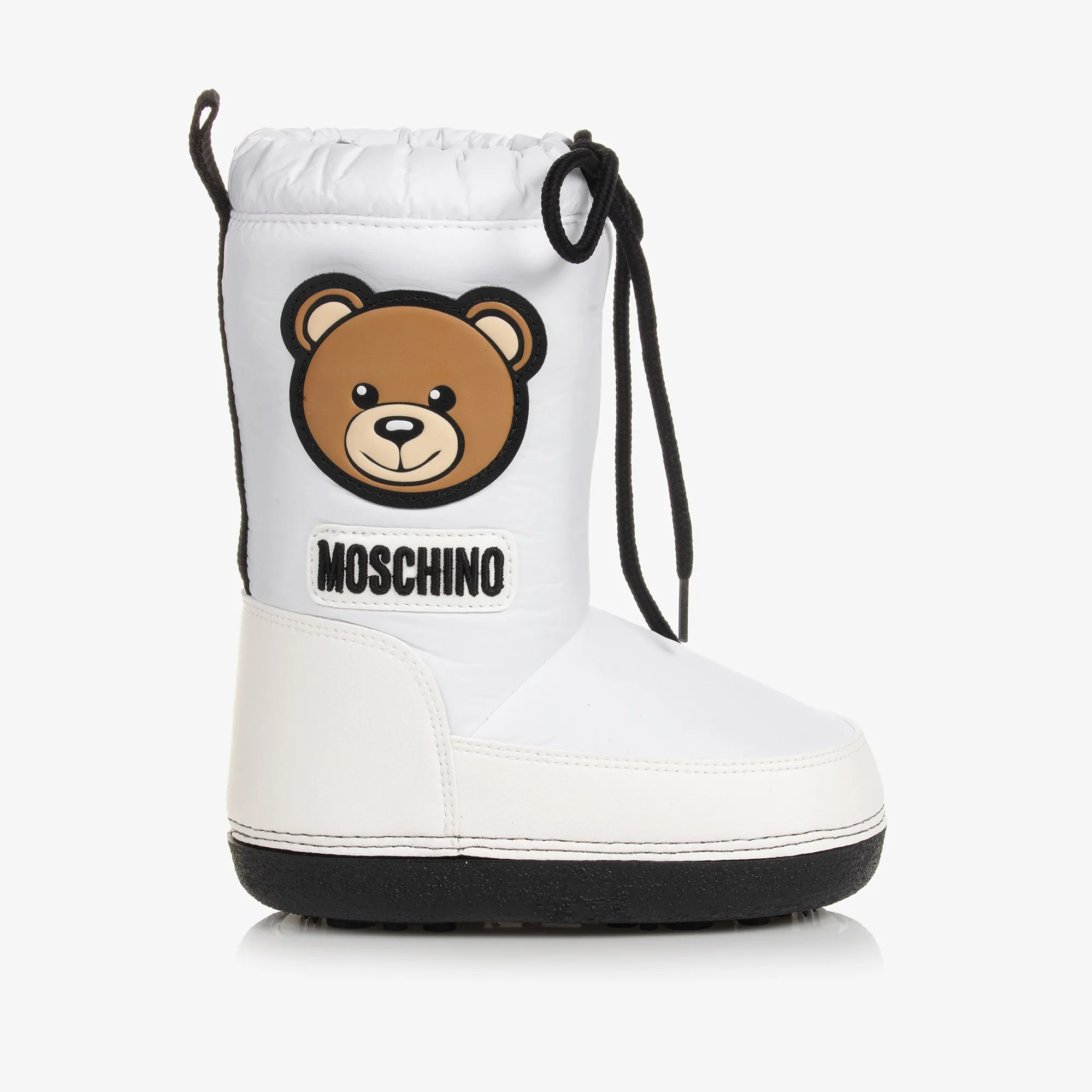 White Teddy Bear Snow Boots