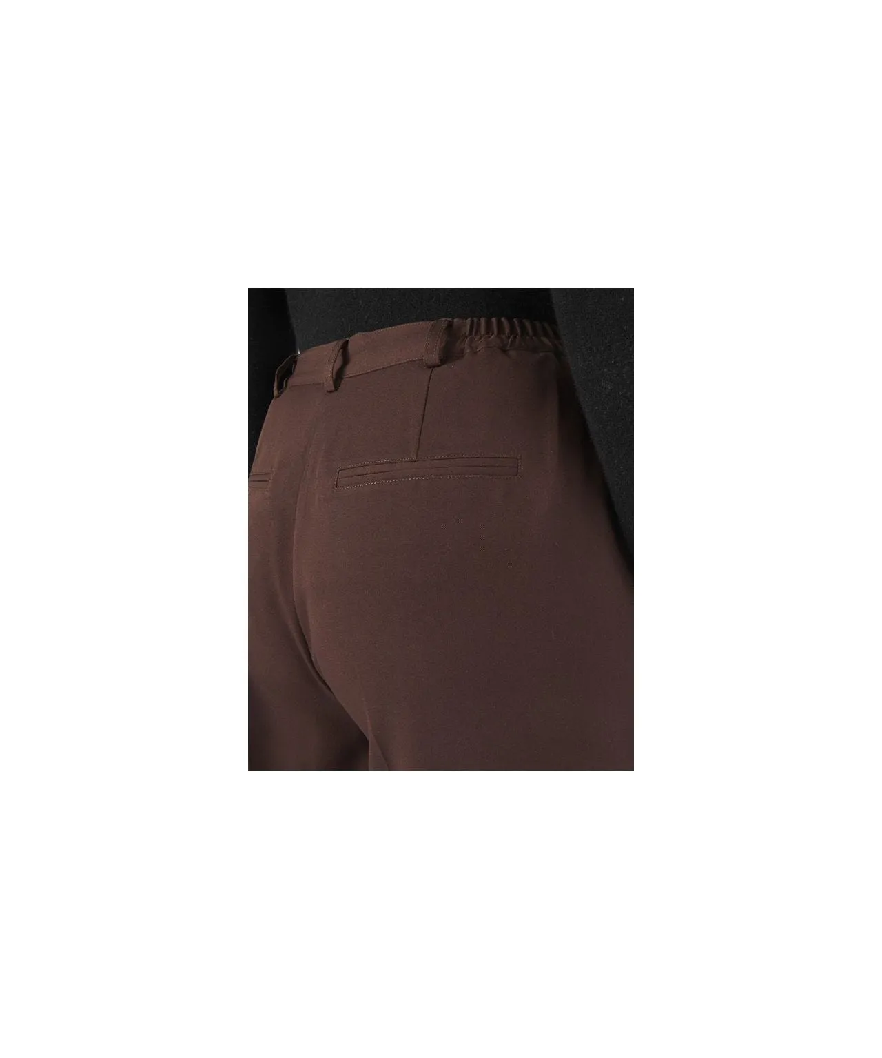 Wide Leg Stretch Waist Trousers