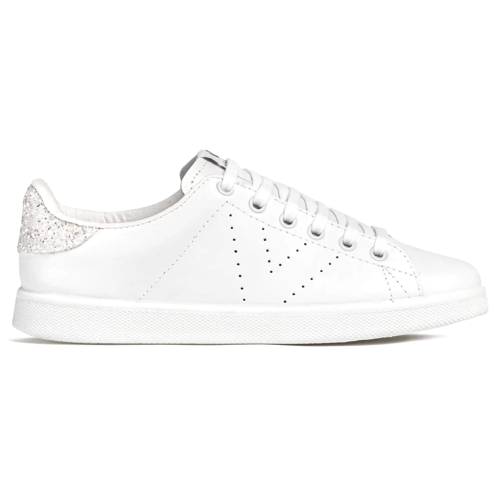 Women's Glitter Tennis - White/White