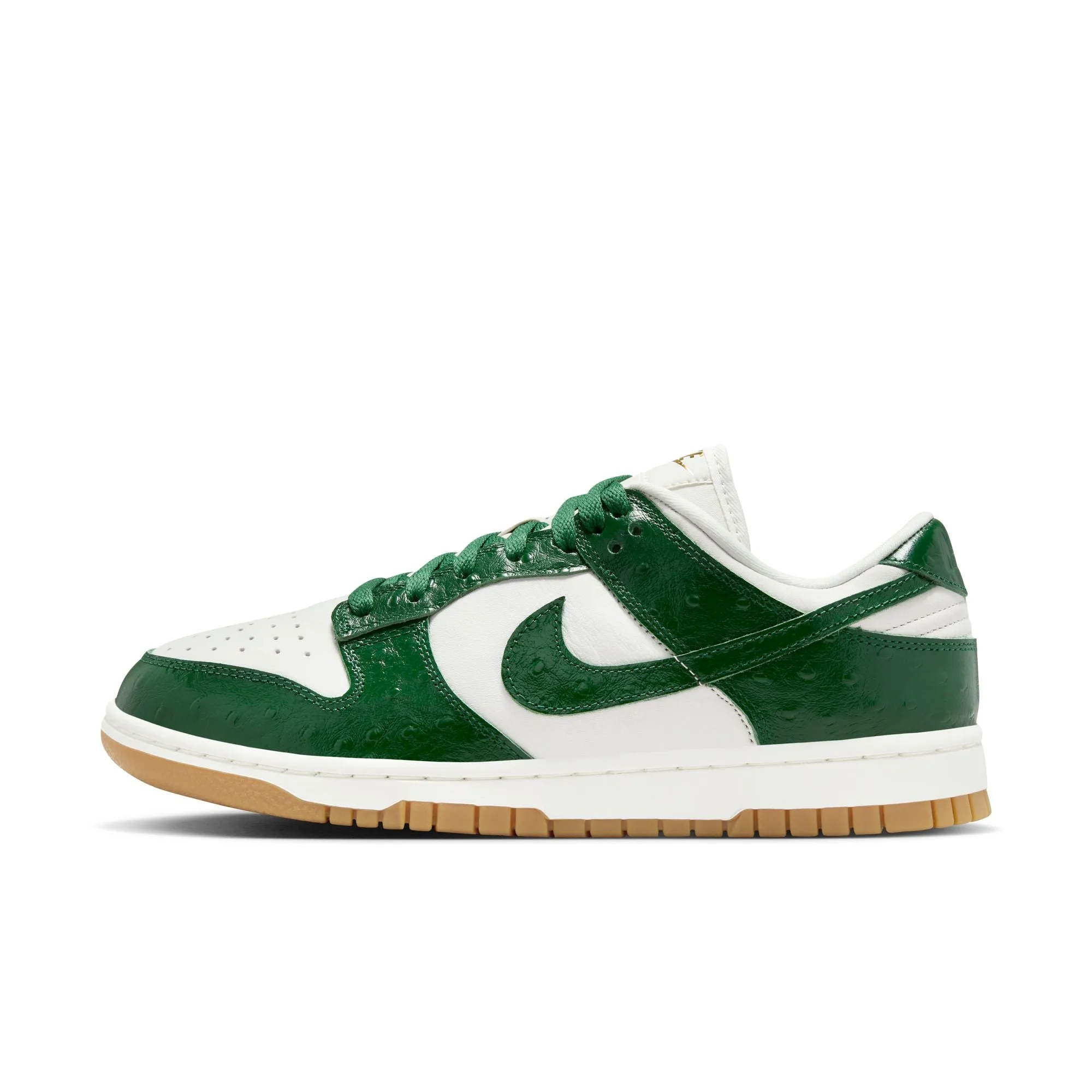 Women's Nike Dunk Low Lx-PHANTOM/GORGE GREEN-SAIL-METALLIC GOLD