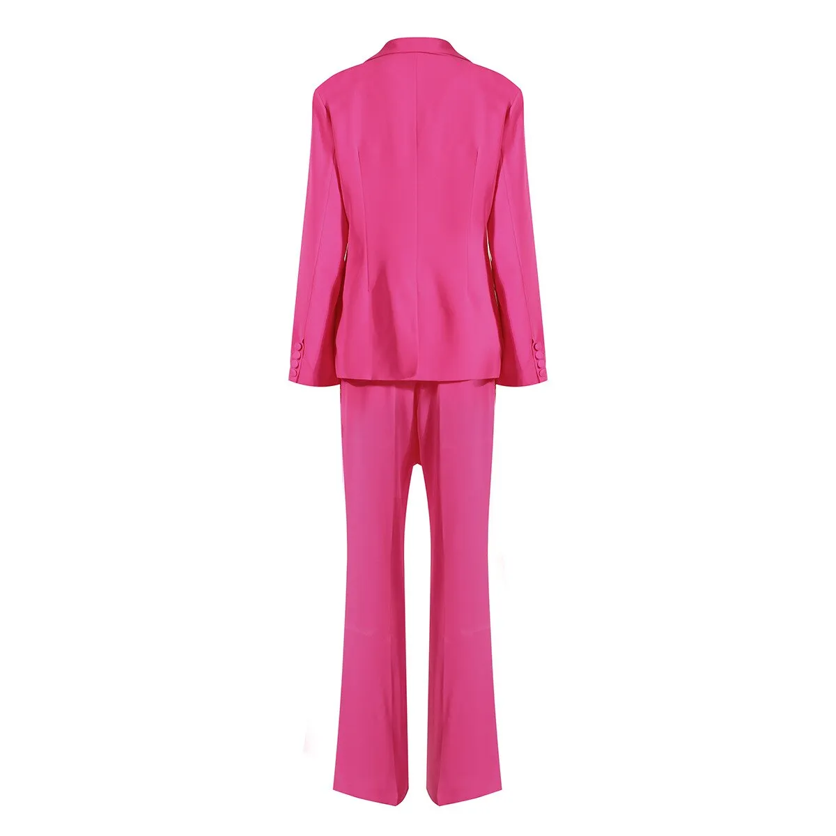 Women's Sexy long Sleeve Hollow Out Camis Blazer Pants Three-Piece Suit