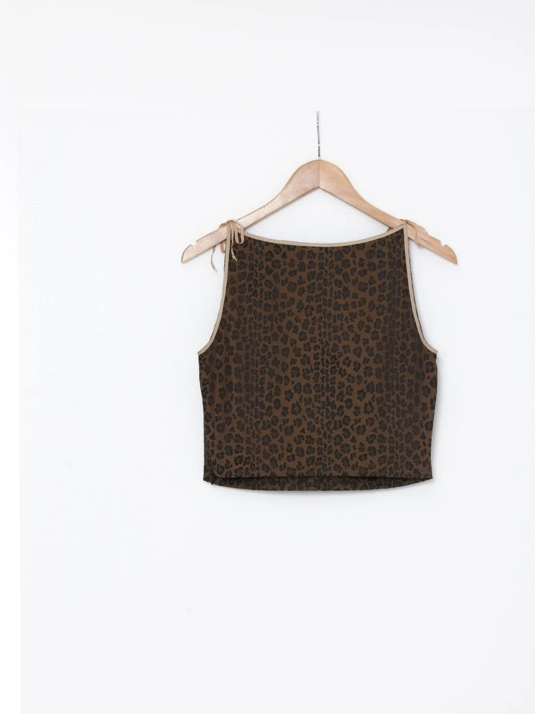 Y2K Fendi leopard print top