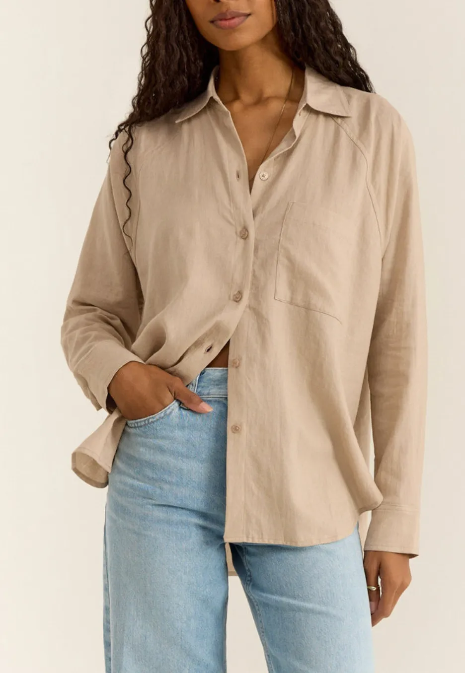 Z SUPPLY THE PERFECT LINEN TOP