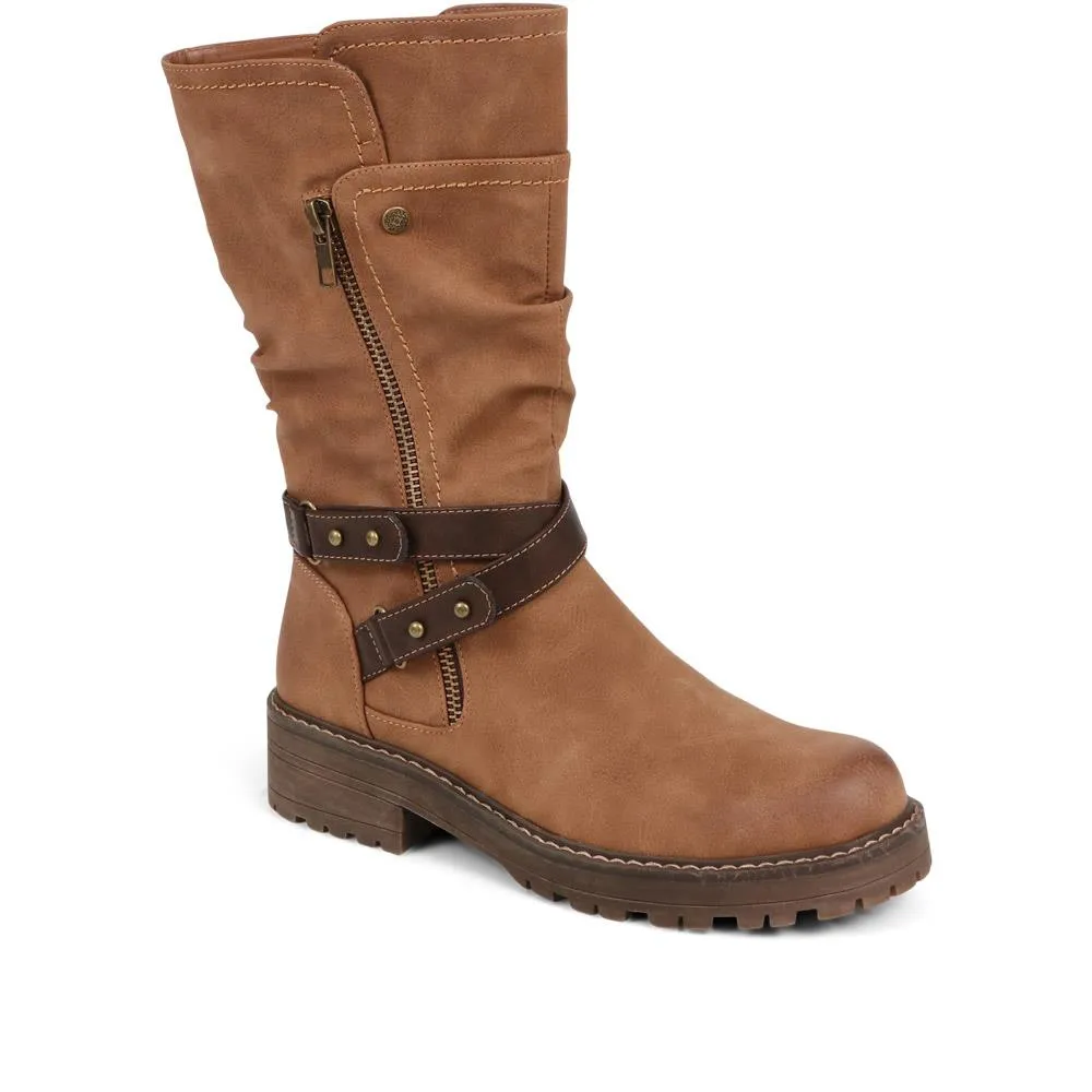 Zip Up Calf Boots - TELOO38011 / 324 162