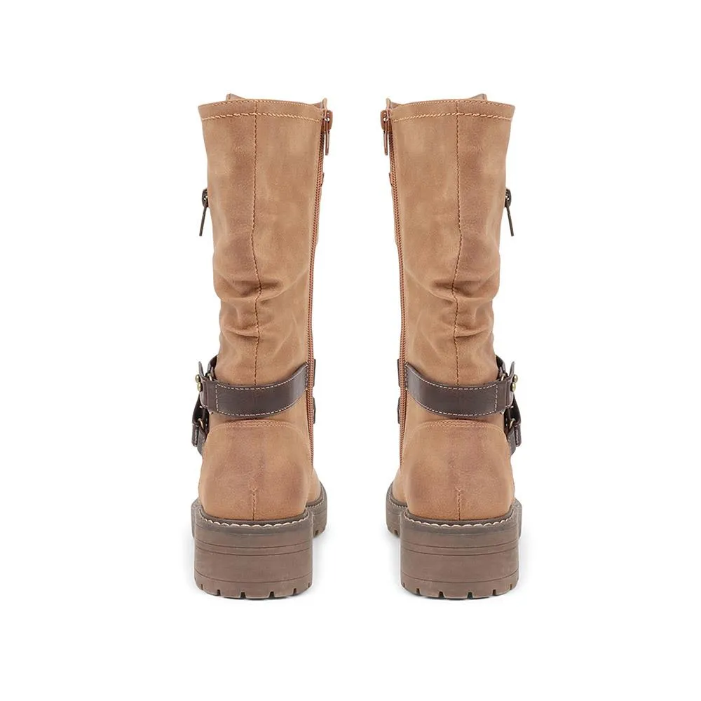 Zip Up Calf Boots - TELOO38011 / 324 162